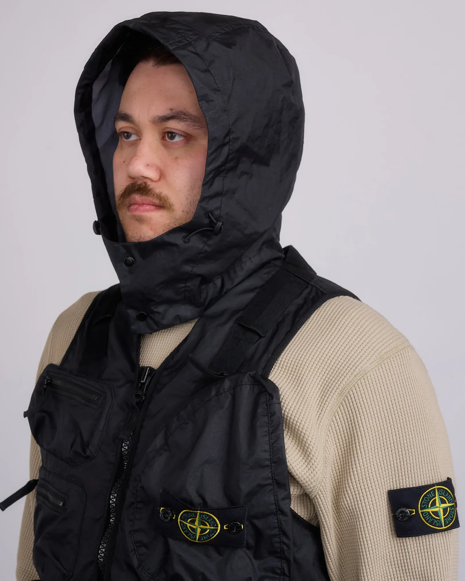 Online Stone Island Mebrana 3L TC Cargo Vest Black