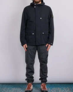 Best Stone Island Micro Twill Short Parka Jacket Black