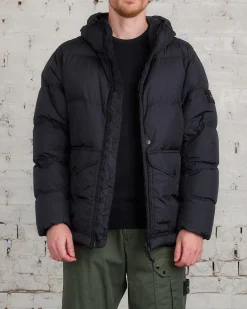 Discount Stone Island Nylon Rep Down Jacket Black