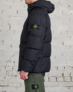 Discount Stone Island Nylon Rep Down Jacket Black