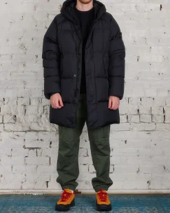 Clearance Stone Island Nylon Rep Down Parka Black