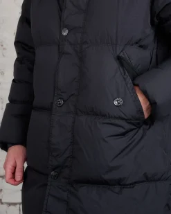 Clearance Stone Island Nylon Rep Down Parka Black