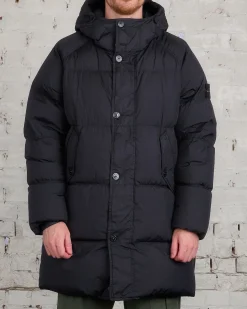 Clearance Stone Island Nylon Rep Down Parka Black