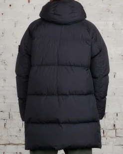 Clearance Stone Island Nylon Rep Down Parka Black