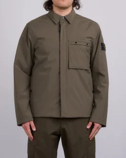 Hot Stone Island Primaloft Softshell Chore Coat Military Green