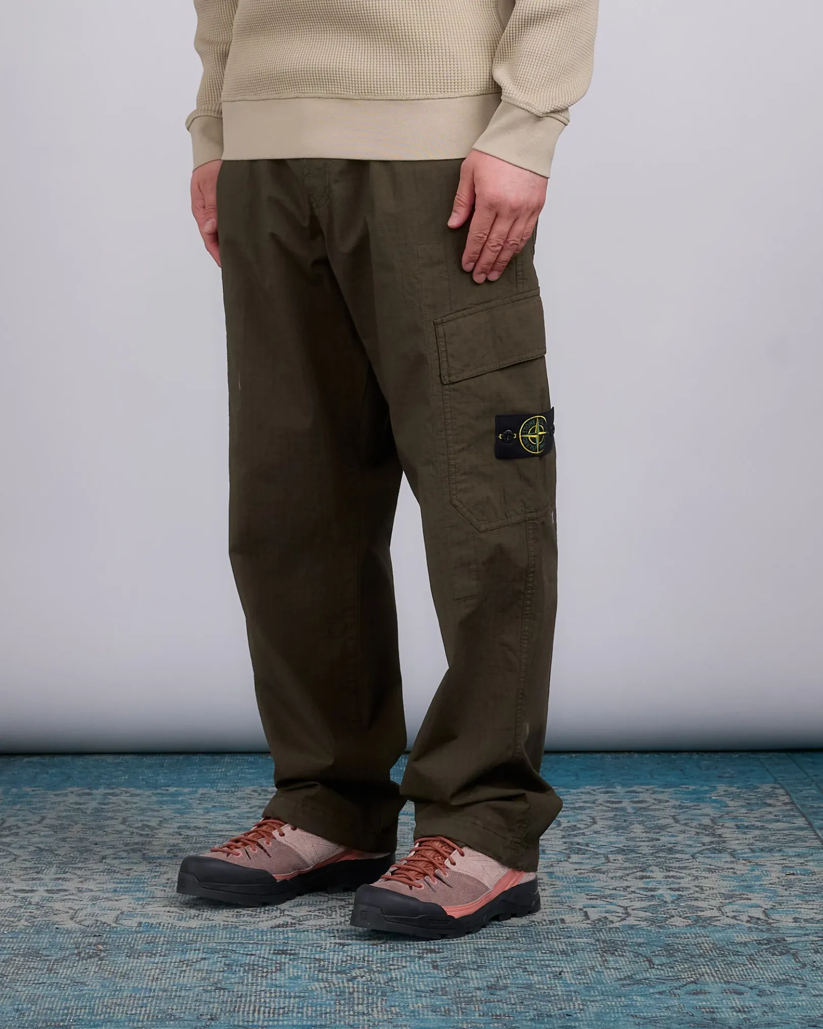 Outlet Stone Island Stretch Ripstop-TC Cargo Pant Military Green