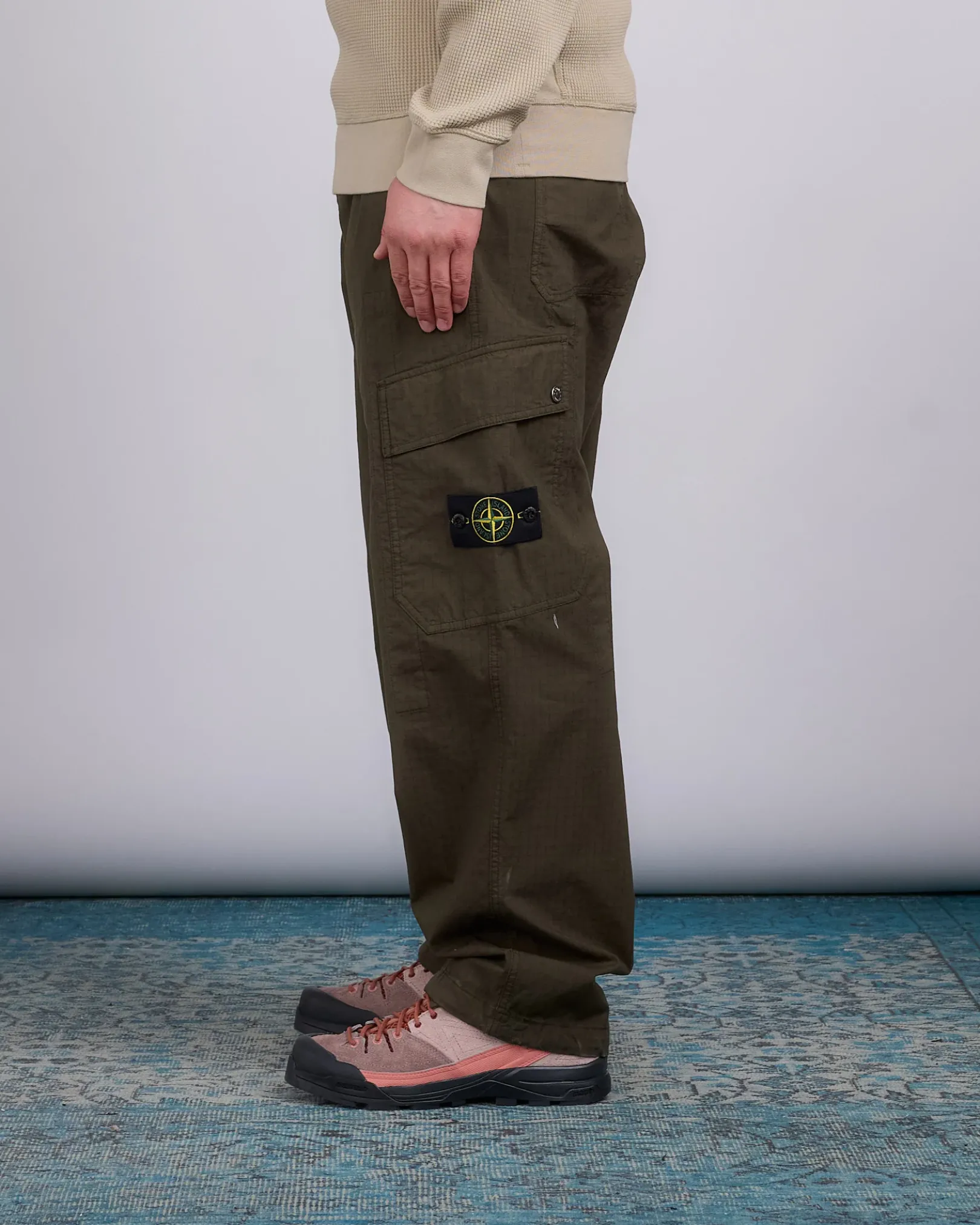 Outlet Stone Island Stretch Ripstop-TC Cargo Pant Military Green