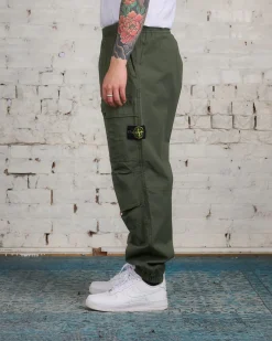 Hot Stone Island Supima Loose Single Cargo Pant Musk