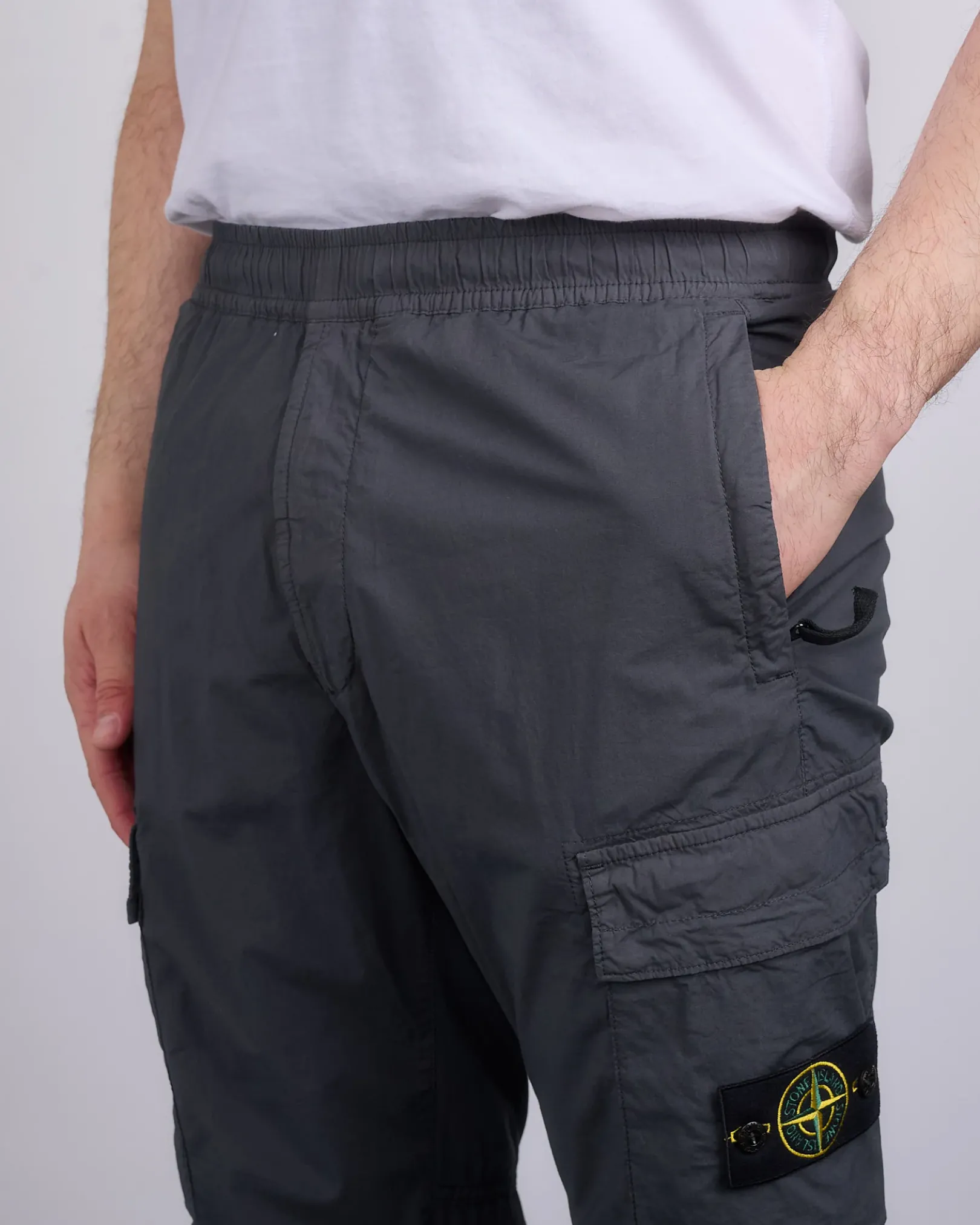 Discount Stone Island Tela Stretch Parachute Cargo Pant Charcoal