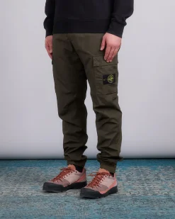 New Stone Island Tela Stretch Parachute Cargo Pant Military