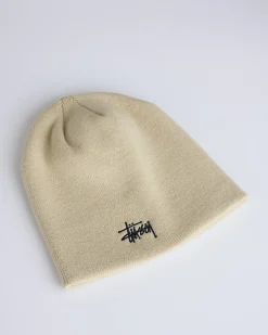 Best Stussy Basic Skullcap Beanie Limestone