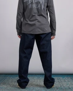 Clearance Stussy Big Ol Jean Denim Rinsed Indigo