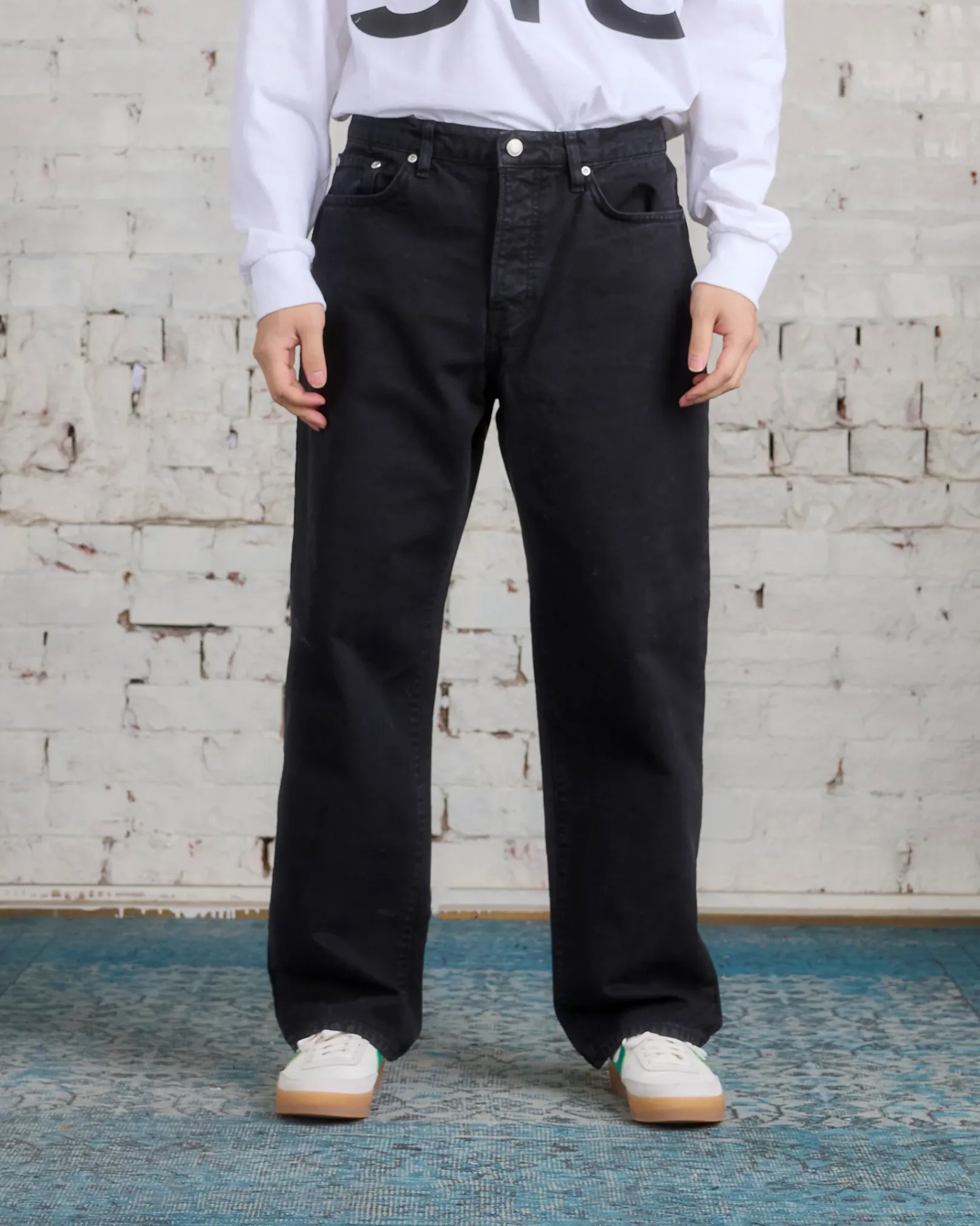 Online Stussy Big Ol' Jeans Washed Canvas Black