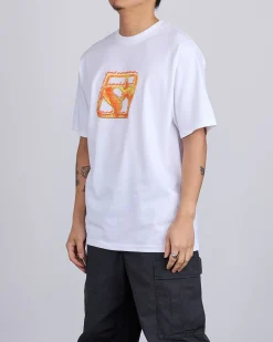 Discount Stussy Blaze T-Shirt White