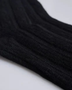 Online Stussy Cable Knit S Dress Sock Black