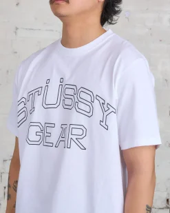 Discount Stussy Gear T-Shirt White