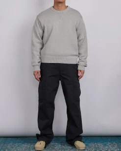 Hot Stussy Handwritten Sweater Heather Grey