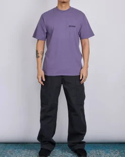 Sale Stussy Jumbo Pigment Dyed T-Shirt Grape