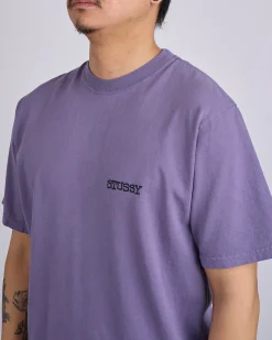 Sale Stussy Jumbo Pigment Dyed T-Shirt Grape