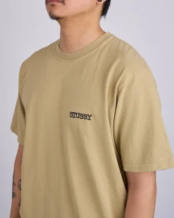 Discount Stussy Jumbo Pigment Dyed T-Shirt Elm