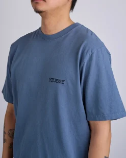 Clearance Stussy Jumbo Pigment Dyed T-Shirt Navy