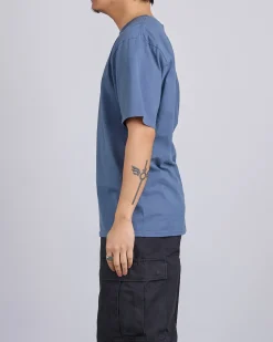Clearance Stussy Jumbo Pigment Dyed T-Shirt Navy