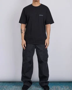 Sale Stussy Jumbo Pigment Dyed T-Shirt Black