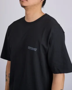 Sale Stussy Jumbo Pigment Dyed T-Shirt Black