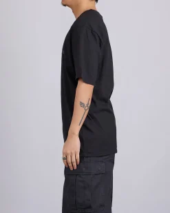 Sale Stussy Jumbo Pigment Dyed T-Shirt Black