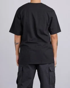 Sale Stussy Jumbo Pigment Dyed T-Shirt Black