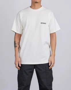 Clearance Stussy Jumbo Pigment Dyed T-Shirt Natural