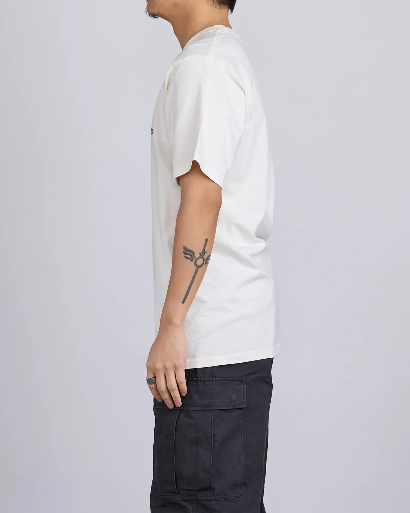 Clearance Stussy Jumbo Pigment Dyed T-Shirt Natural