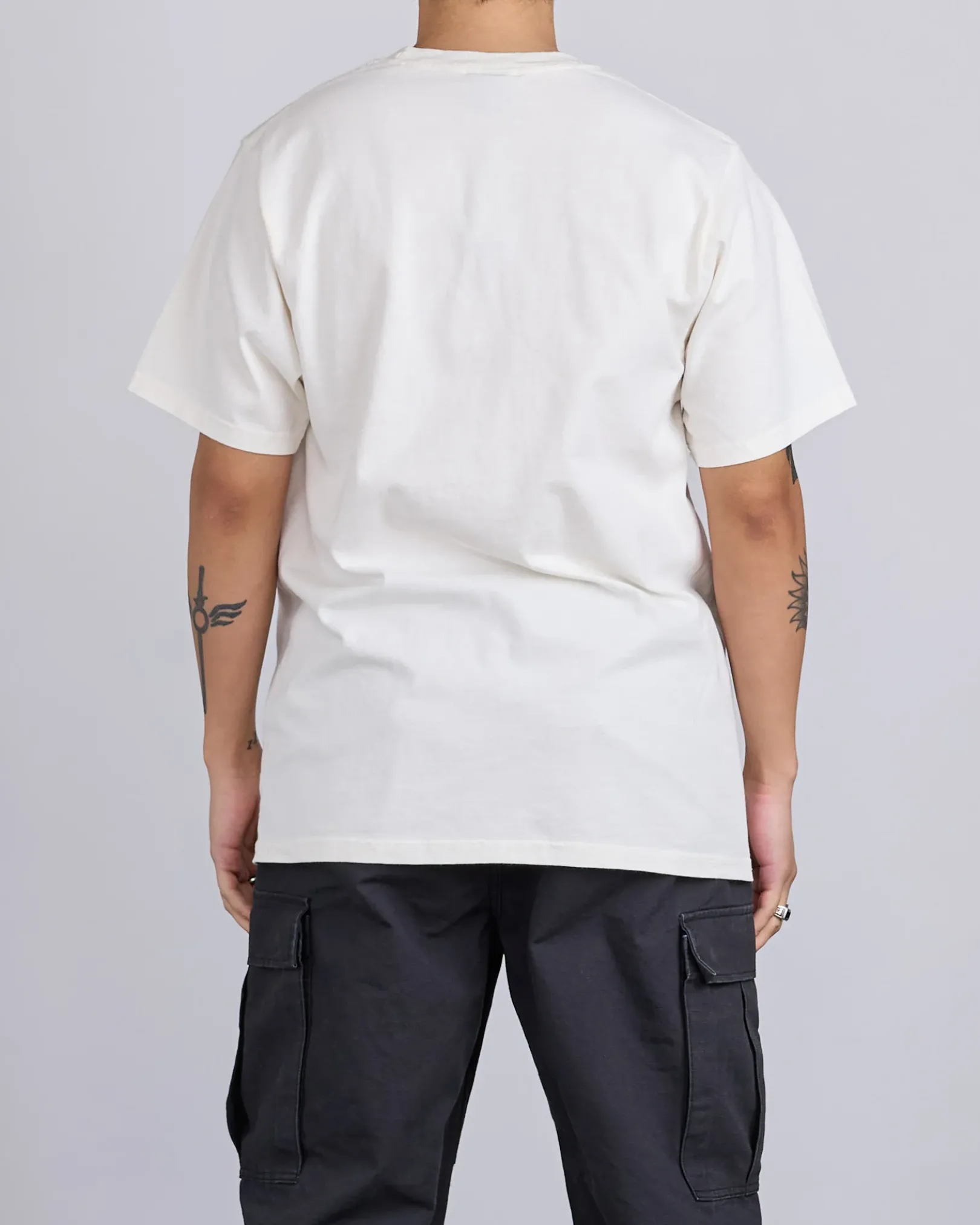 Clearance Stussy Jumbo Pigment Dyed T-Shirt Natural