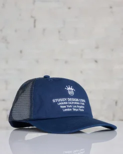 Hot Stussy LP Design Corp Trucker Cap Navy