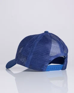 Best Stussy LP Trucker Athletic Cap Light Navy