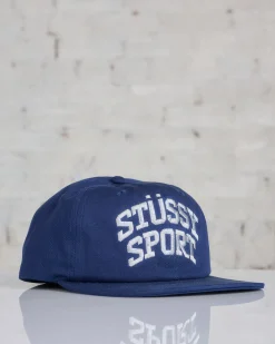 Clearance Stussy MD Sport Cap Navy Metallic
