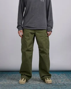 Clearance Stussy Military Cargo Pant Ripstop Olive Green