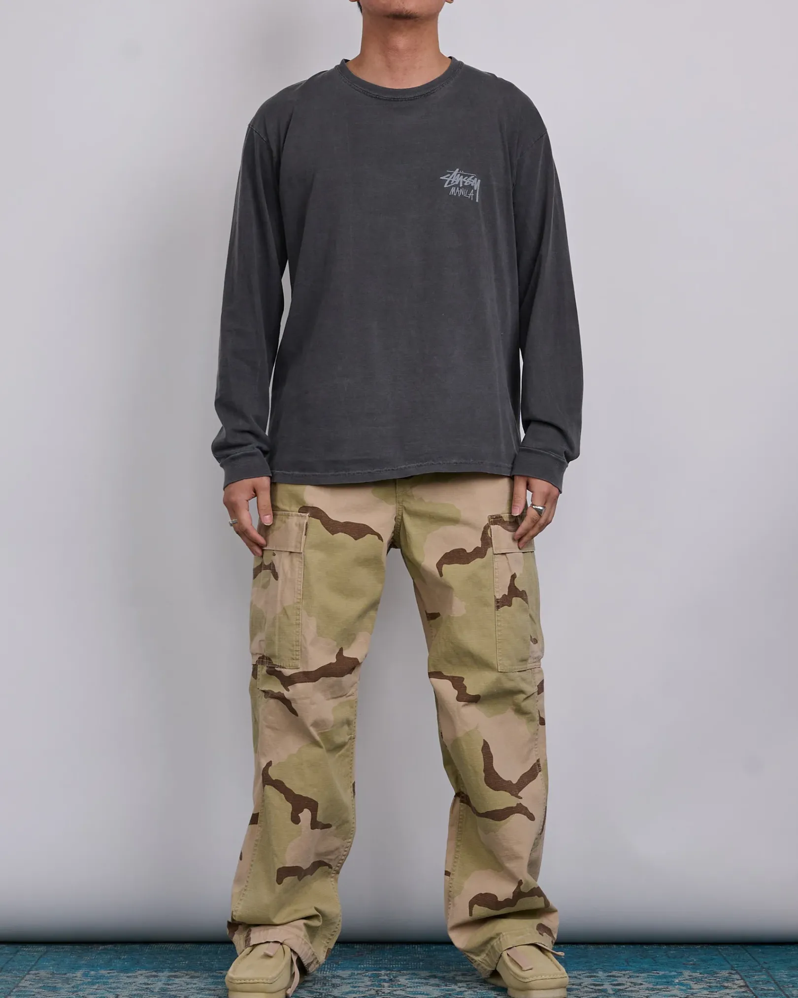 Hot Stussy Military Cargo Pant Ripstop Sand Camo