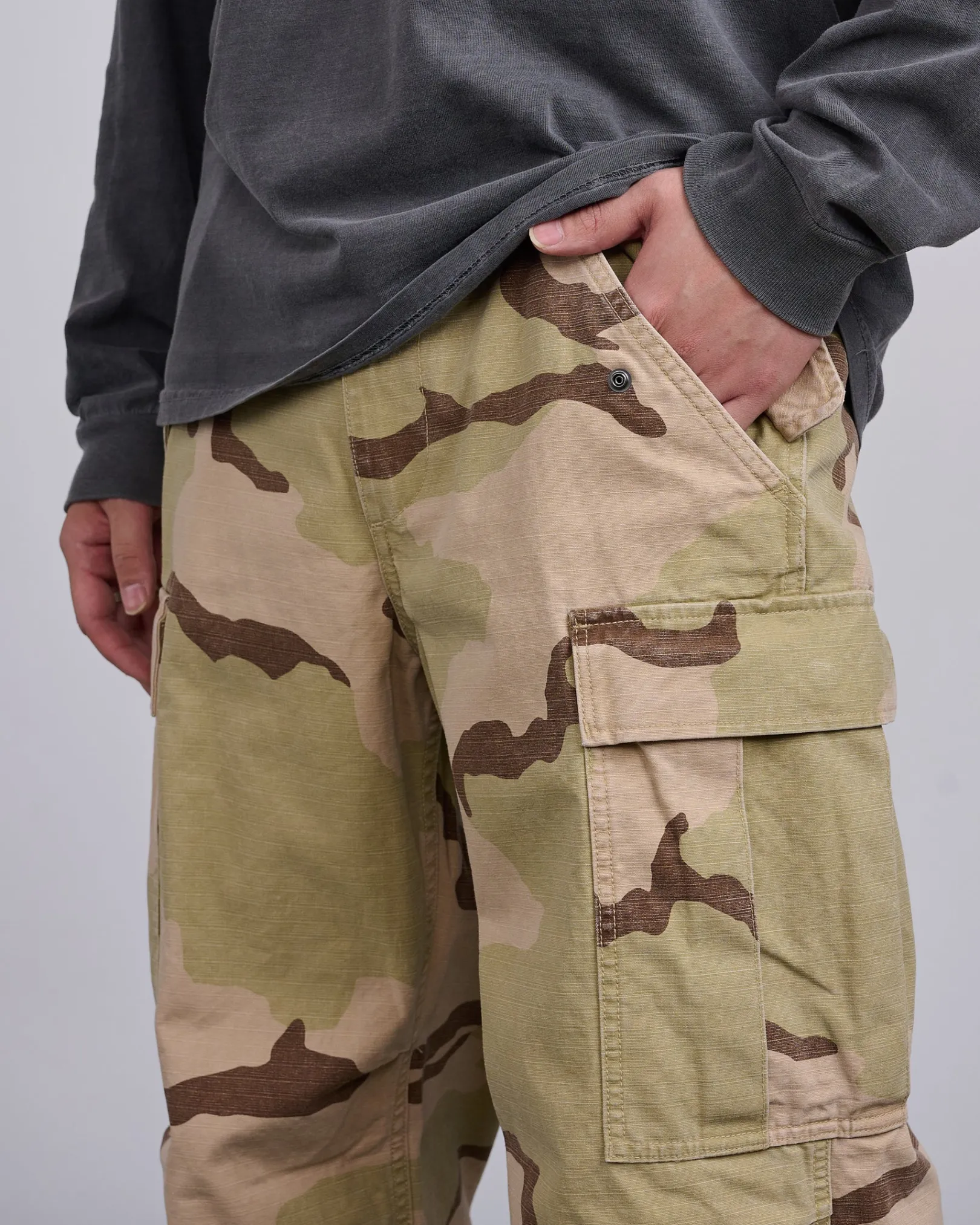 Hot Stussy Military Cargo Pant Ripstop Sand Camo
