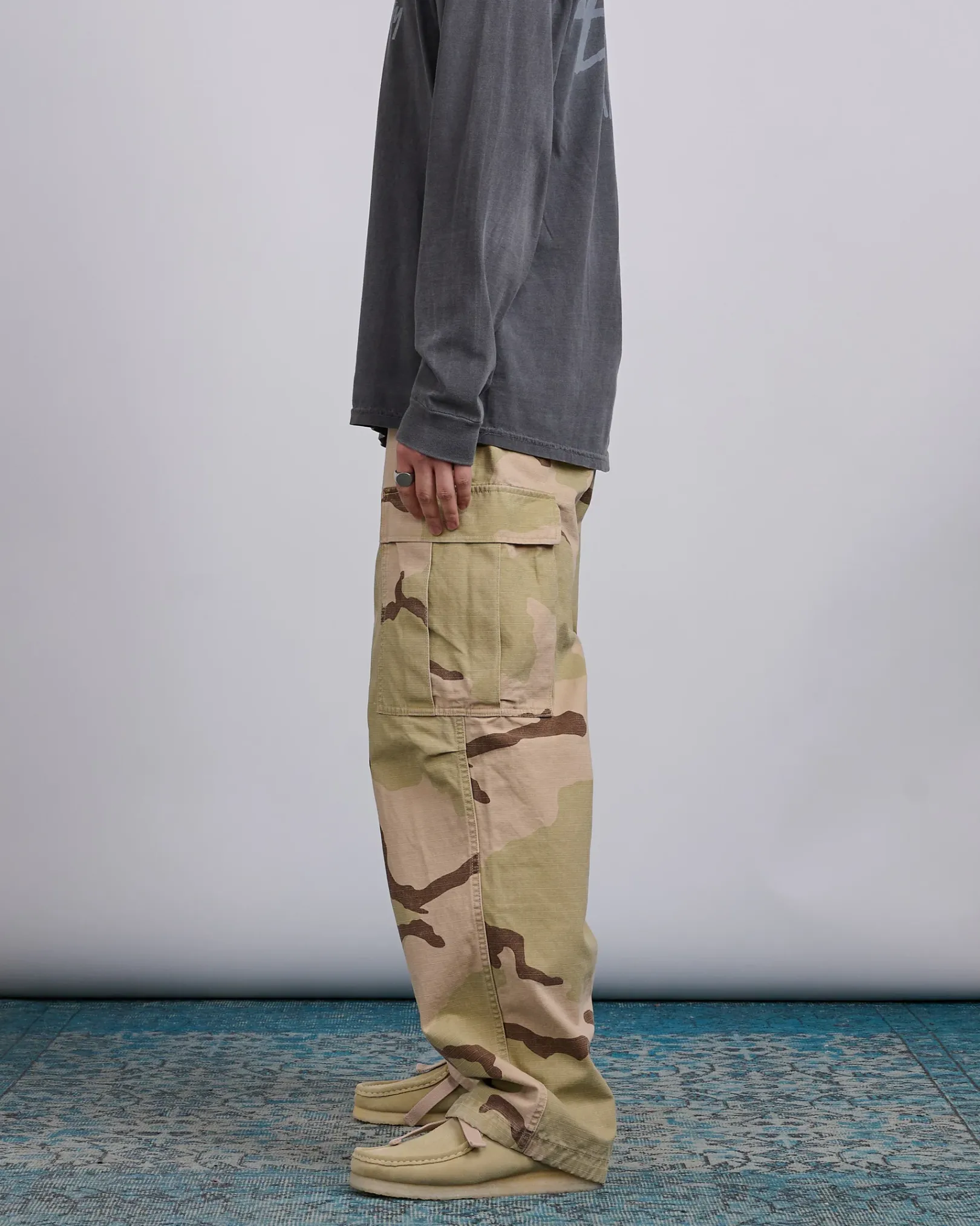 Hot Stussy Military Cargo Pant Ripstop Sand Camo