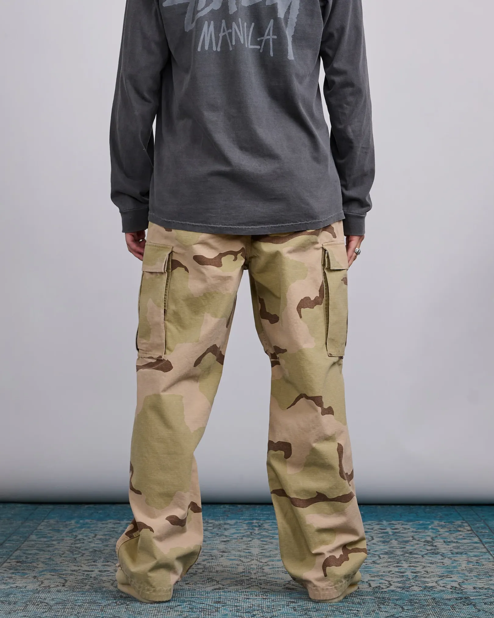 Hot Stussy Military Cargo Pant Ripstop Sand Camo