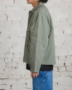 Hot Stussy Military Overshirt Jacket Olive