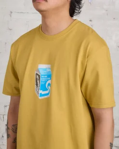 Hot Stussy Milk T-Shirt Curry