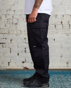 Discount Stussy Nylon Ripstop Surplus Cargo Pant Black