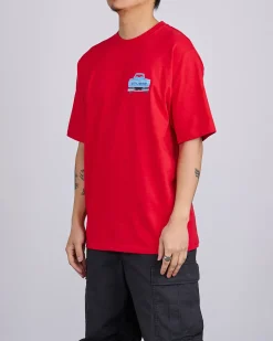 New Stussy Pick-Up T-Shirt Cayenne