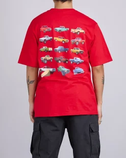 New Stussy Pick-Up T-Shirt Cayenne