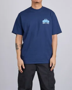 Outlet Stussy Pick-Up T-Shirt Navy