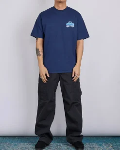 Outlet Stussy Pick-Up T-Shirt Navy