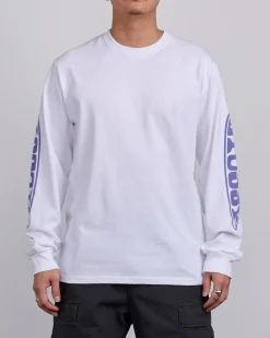Outlet Stussy Pill Longsleeve T-Shirt White
