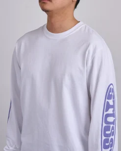 Outlet Stussy Pill Longsleeve T-Shirt White